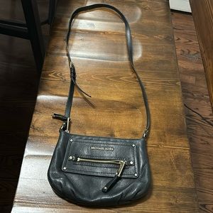 Michael Kors, black leather Crossbody bag